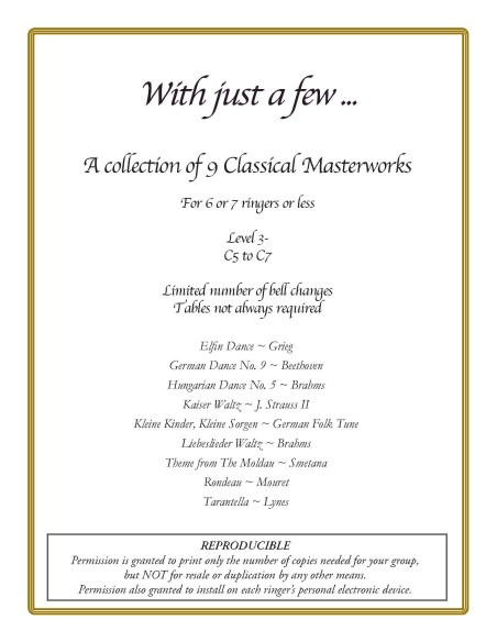 With Just A Few ~ A collection of 9 Classical Masterworks